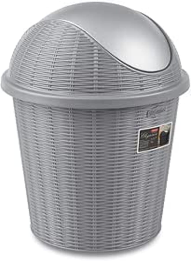 Stefanplast Elegance little swing top bin stone grey 29809